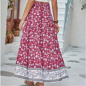 Floral Boho A line skirt